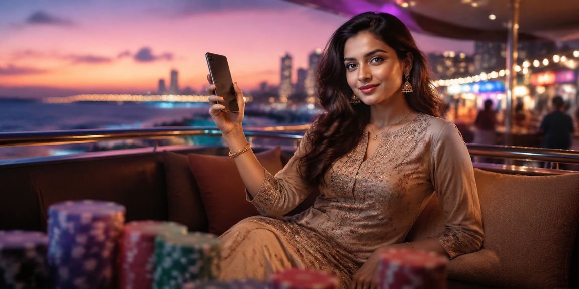 Indian player enjoying online betting with planes in background